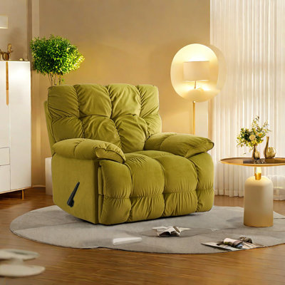 360° Swivel Recliner With Adjustable Backrest Upholstered Swivel Recliner
