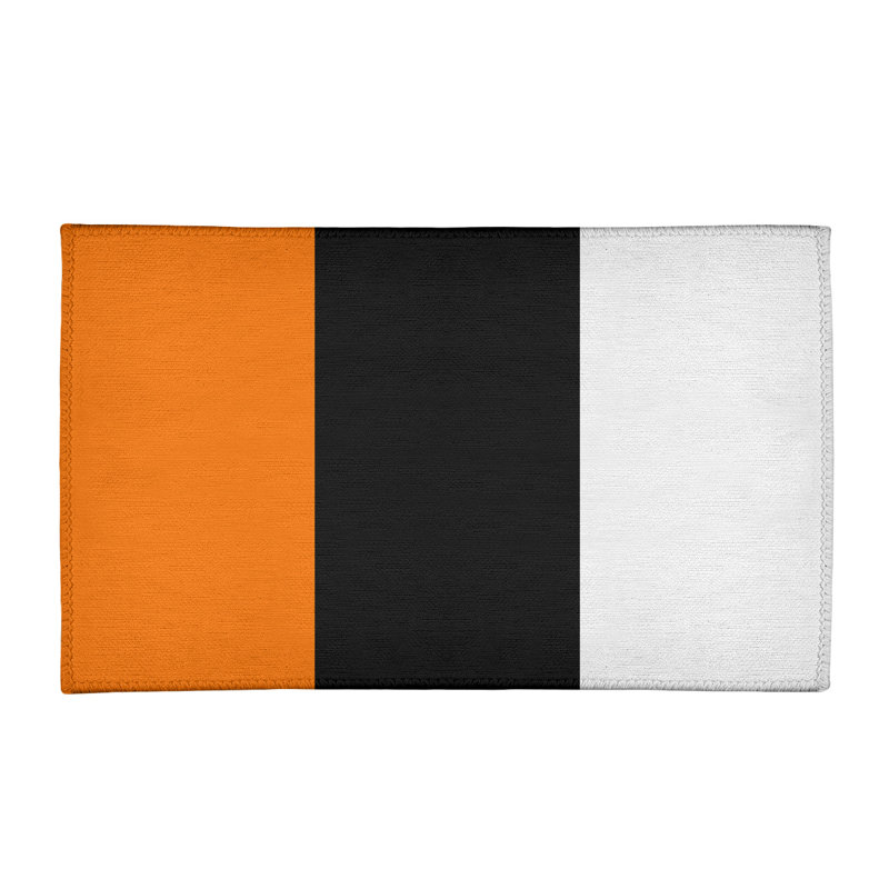 Tapis orange/noir, Rectangle 3 pi x 5 pi
