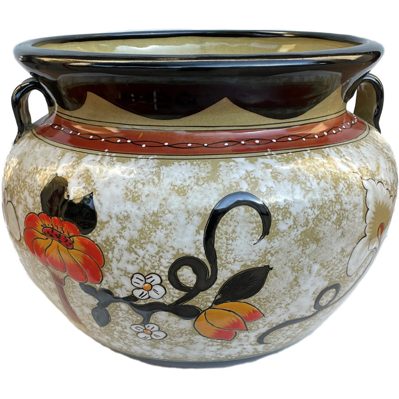 Pot de jardin en céramique Jayavian TalaMex, H 13 po x l 14 po x P 14 po