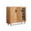 Armoire pour chaussures en bois d'hévéa
