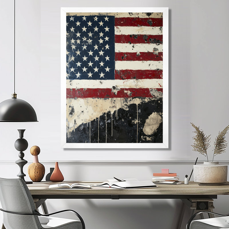 Dominie - art mural abstrait, H 44 po x l 34 po, Reproduction encadrée d'une seule photo, Blanc