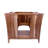 EcoDecor's Curvature 36", Teak Bathroom Vanity, Wood Bathroom Vanity, Bathroom Vanity Cabinet, Vanity Bathroom, Bath Vanity, Teak, Soft Close Drawers, Wood Vanity, in Earthy Teak-28989814
