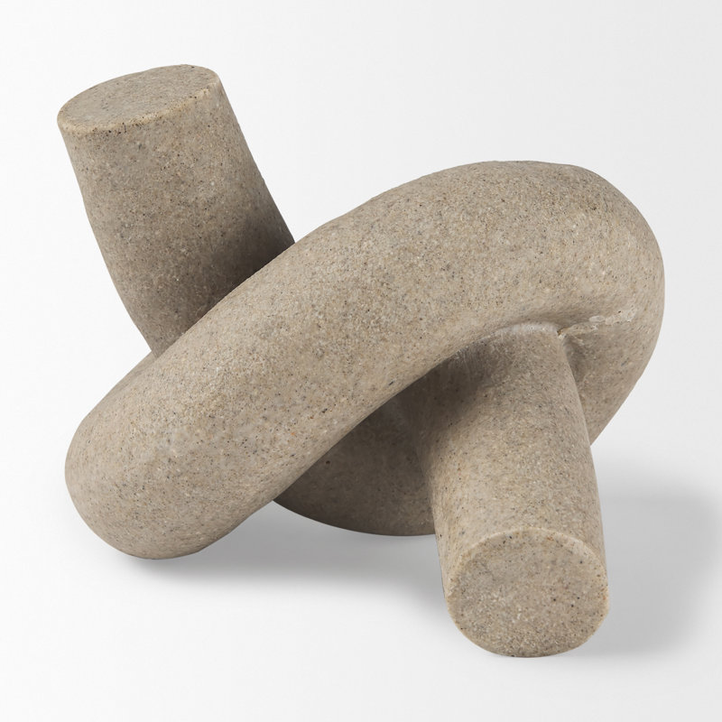 Sculpture Artiana, H 9 po x l 7 po x P 6 po, Grès