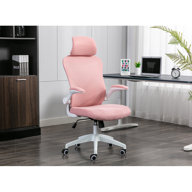 Chaise de travail en filet Molina, Rose