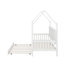 Lit simple en bois avec lit gigogne-1435833825