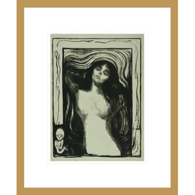 Madonna par Edvard Munch - estampe numérique encadrée