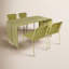 Silas Aluminum 5 Pc Dining Set