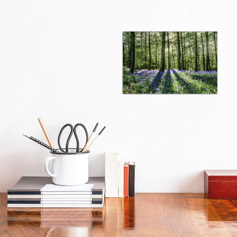 «Bluebell Wood», reproduction, H 8 po x l 12 po x P 0,75 po, Toile tendue