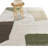 Lorilai Abstract Machine Woven Rectangle 5'3" x 7' Recycled P.E.T. Area Rug in Cream/Green/Brown