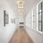 Modern Drum Linen Semi Flush Mount Ceiling Light Fixture-197076698