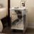 Silver Mirrored Nightstand with Wireless Charging, LED  End Table with Drawer, Modern Side Table with Storage Cabinet