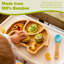Tiny Dining - Children's Bamboo Suction Elephant Plate-121835423