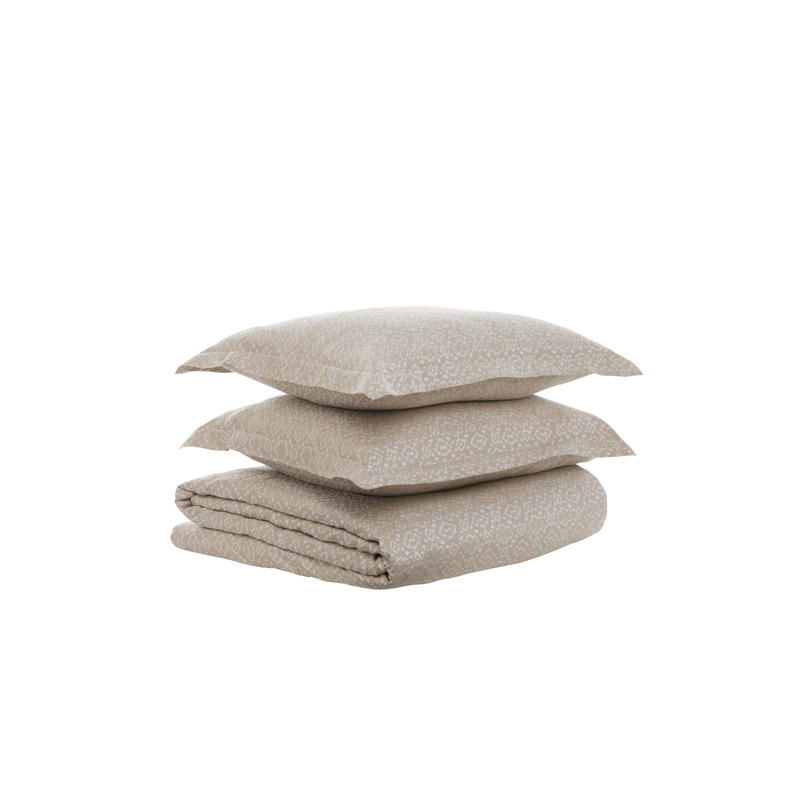Huma Sand Duvet Cover Set, King Duvet Cover