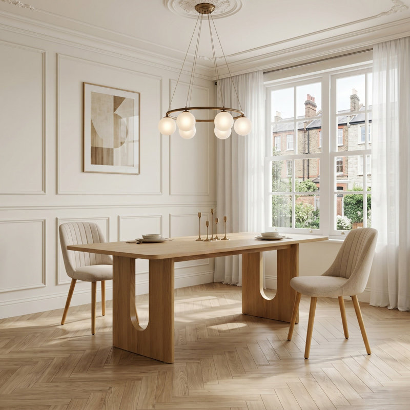 UMBERTO 200cm Dining Table Washed Oak