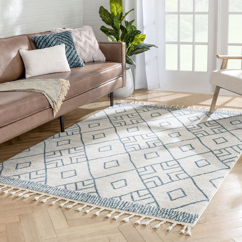 Serenity Moroccan Synthetic Area Rug, Rectangle 160 x 220cm