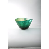 Afina Blue Glass Bowl, Blue Decorative Bowl