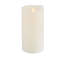 Realistic LED Flame Technology Candle Pillar with Blow Out Feature, 3x6 Inch, White