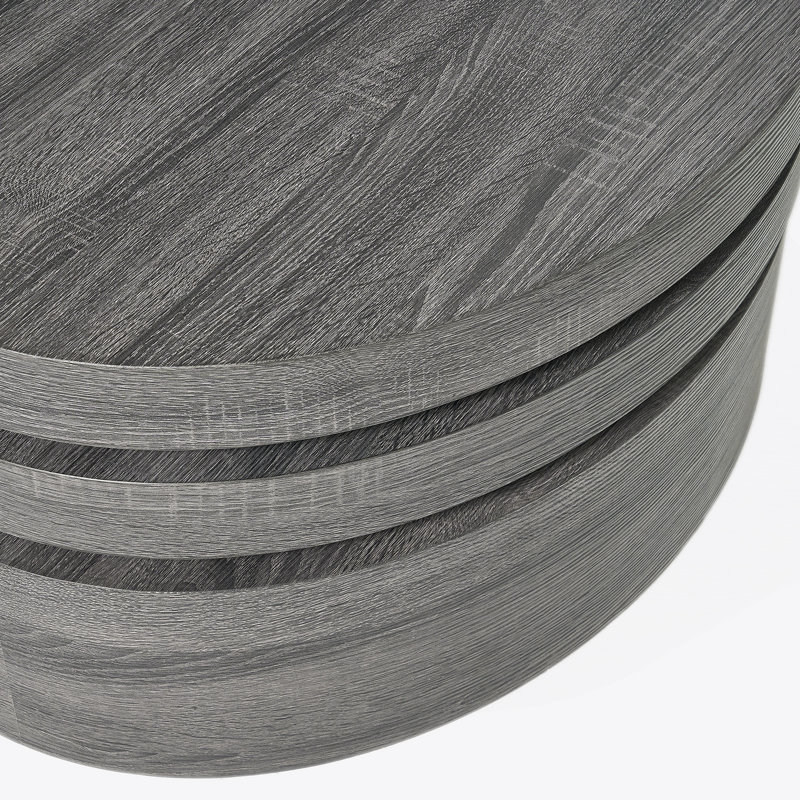 MODERNESQUE ROTATING COFFEE TABLE-Matte Black