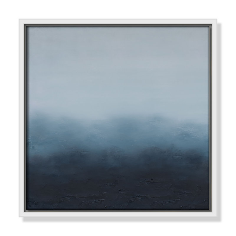 «Elemental II Square Version Print» par S.H. Khân, H 13,5 po x l 13,5 po, Blanc