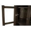 Armoire Doniece à 4 portes au fini brun foncé sur bois de manguier