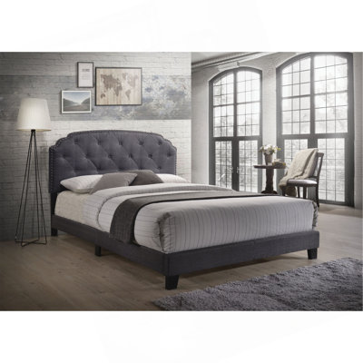 Grand lit en tissu Tradilla Grey