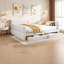 Lits de rangement, plateforme moderne tapissier en bois MDF pour la maison