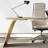 White + Beige-white + Gold Rectangular Sintered Stone + Manufactured Wood + Stainless Steel with 3 drawers desk-987509876