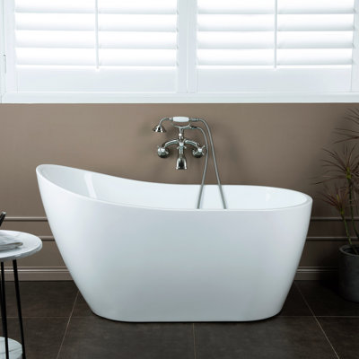 Robinet de baignoire romaine mural à 3 poignées avec accessoire