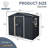 8Ft X 4Ft Outdoor Metal Storage Shed With Window And Metal Foundation For Backyard, Patio, Lawn-121497920