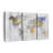" Bianco Wood World Map " by Jorge S 3 - Pieces-92761319