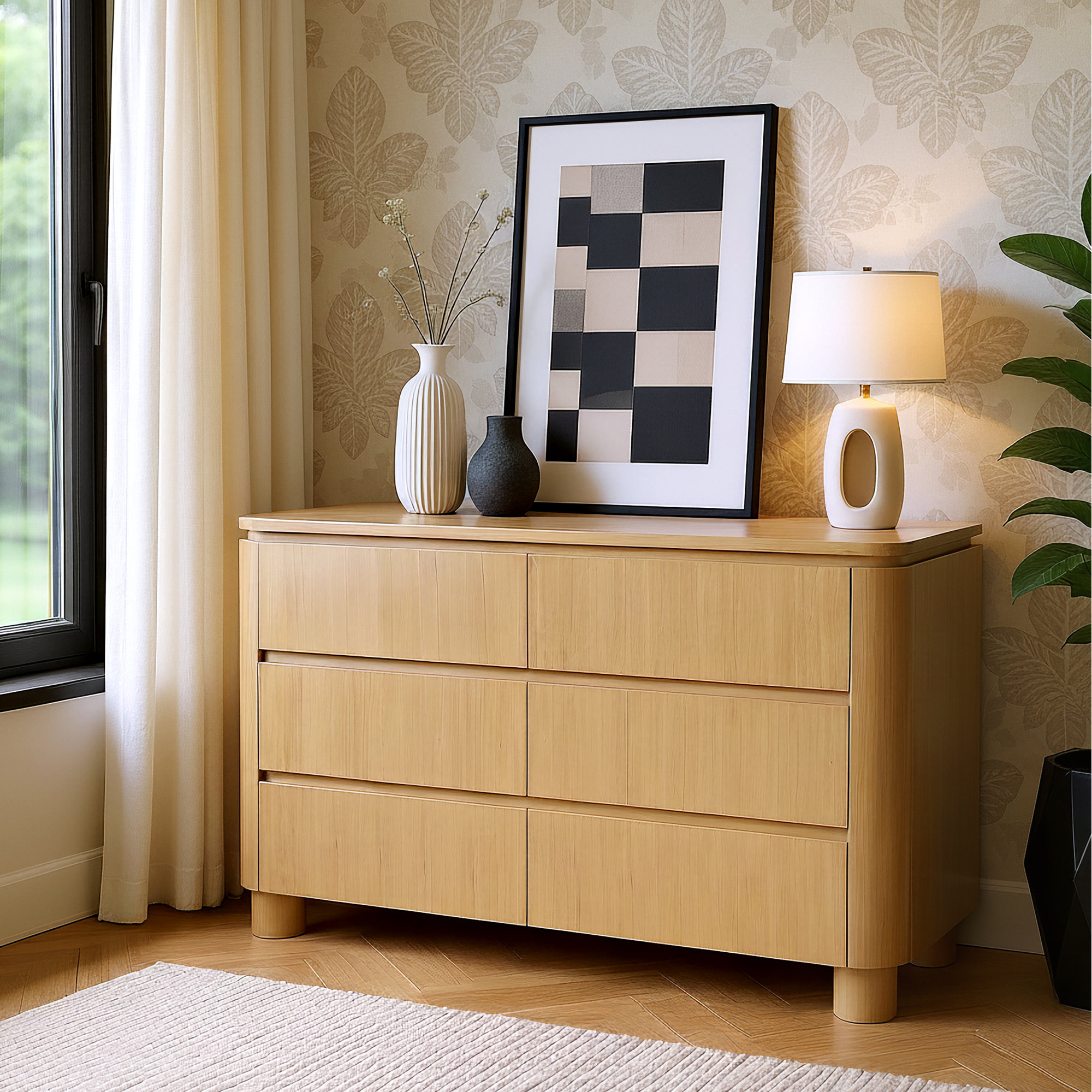 Mari 60" 6-Drawer Dresser