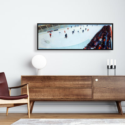 Game Of Hockey Print On Canvas