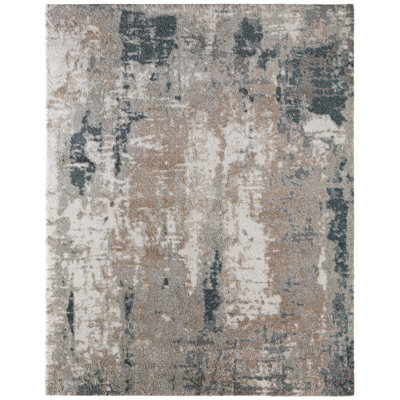 Alexzander Modern Abstract Gray Area Rug