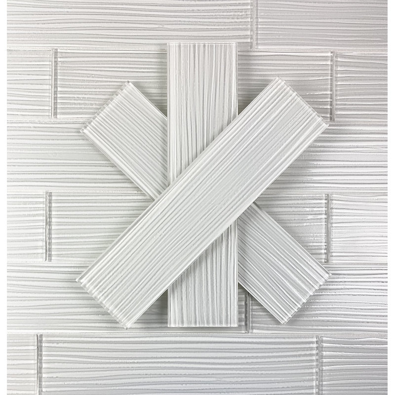 Monroe 4 in. x 16 in. Diamond Grade Glass Straight Edge Large Format Subway Decorative Kitchen & Bathroom Wall Tile