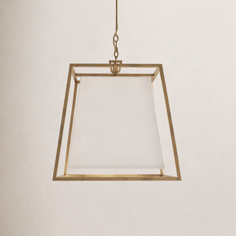 Maximus 6 - Light Pendant, Aged Brass, White