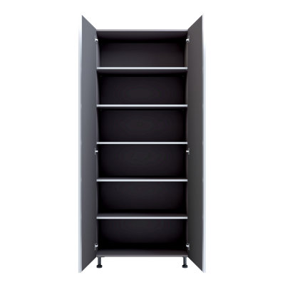 Premium Garage Modular Storage Tall Cabinet with Adjustable Legs, Soft-Close Door, Integrated Handles, Heavy Duty Plywood Box Construction, Tool and Equipment Organizer