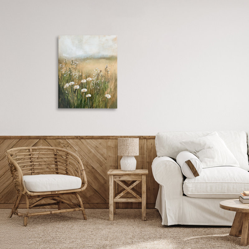 Une toile de fleurs blanches, design par Petal Prints Design, H 20 po x l 16 po