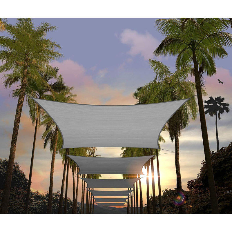 Voile d'ombrage carré Amgo, 21 pi x 21 pi, Gris