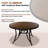 Kamilja Round Metal Outdoor Dining Table With Umbrella Hole , 47.8'' in. W 47.8'' in. D