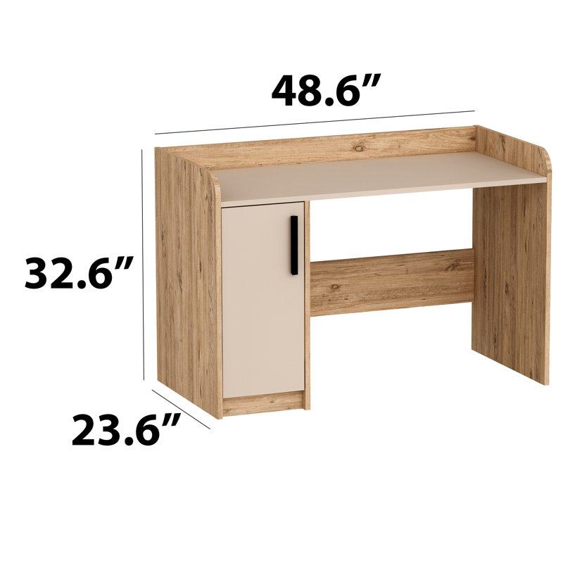 Bureau d'ordinateur avec armoire Milika