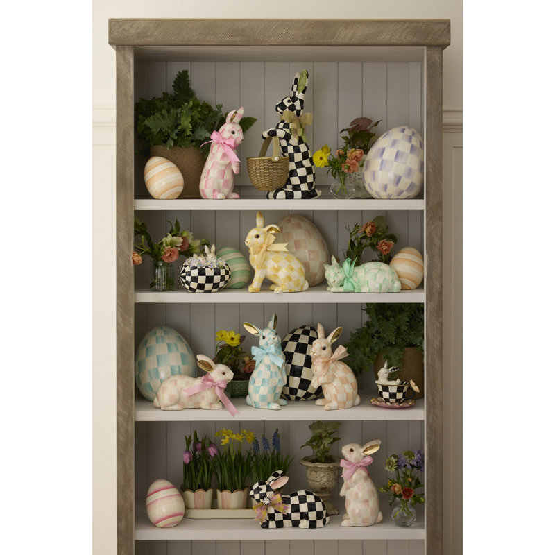 Stripe Mini Egg, Pink/White
