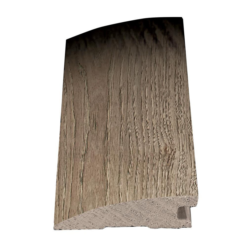 Minimalist Solid Hardwood Flush Reducer Flooring, 78" Length