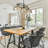 Aissa 3-Light 45.3'' Dimmable Modern Kitchen Island Linear Mercury Glass Pendant