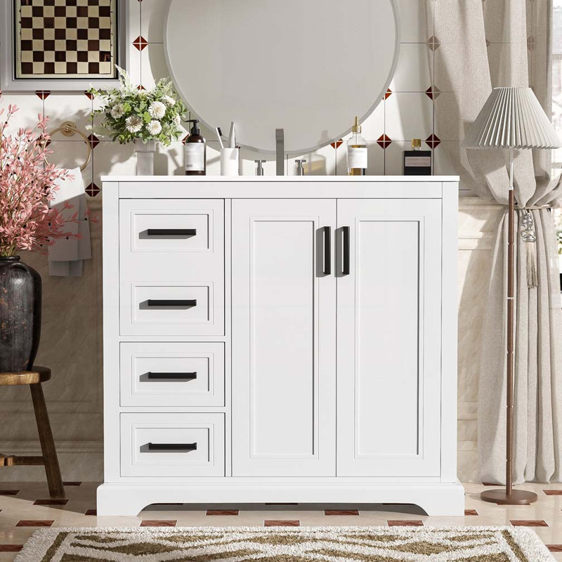 Meuble-lavabo 36 po avec lavabo en céramique