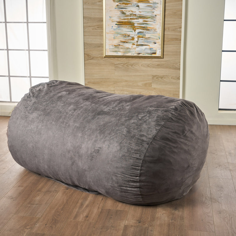 Fauteuil à billes Asher, PVC gris anthracite, H 33,03 po x l 68,78 po x P 44,73 po