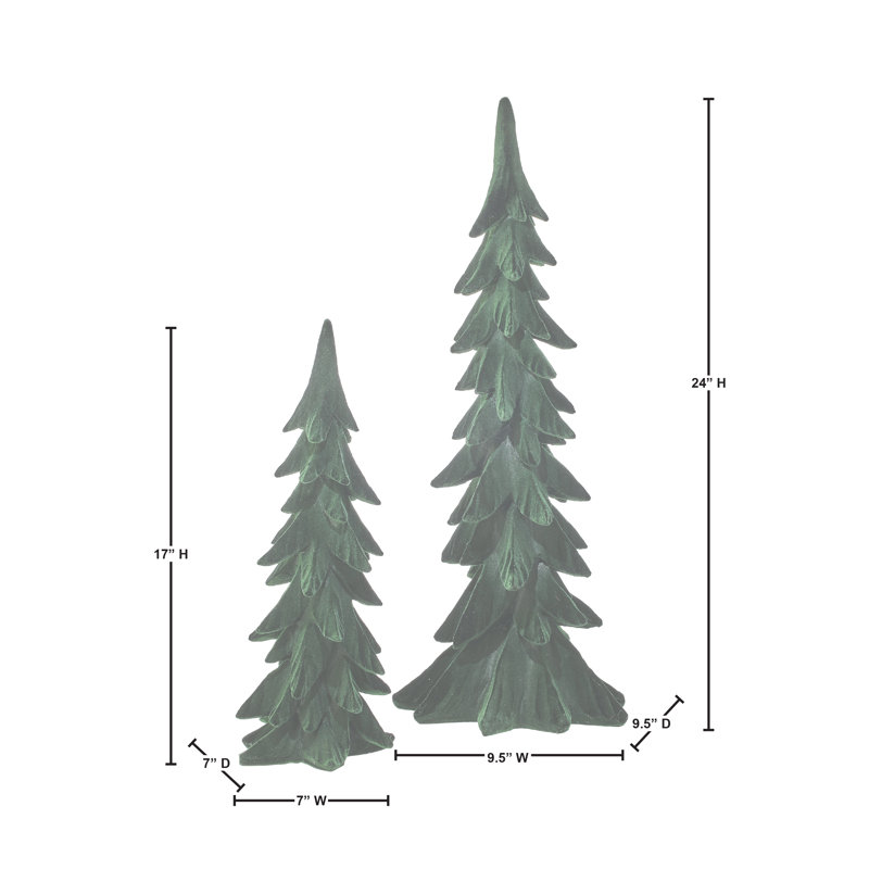 Arbres de table floqués