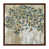 Toile avec cadre en bois brun