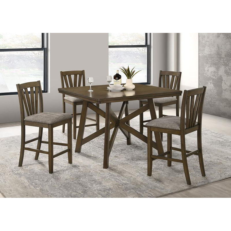 Mathison 5-pcs Counter Height Table Set