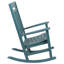 Ensemble de 3 chaises berçantes en résine de polyester toutes saisons avec table d'appoint décorative-622230935