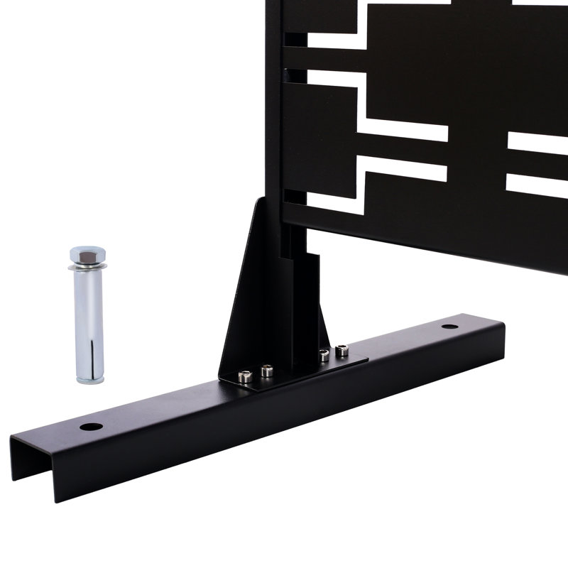 Panneaux de clôture en métal pour l'intimité Ps112, Noir